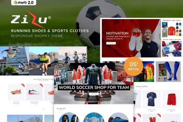 Zizu v.1.0.0 – 跑鞋和运动服 Shopify 主题下载