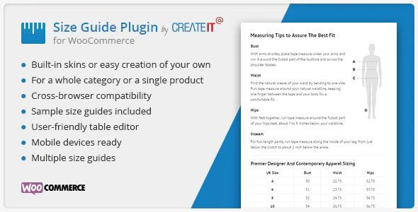 WooCommerce Product Size Guide v.4.2 尺寸指南插件下载