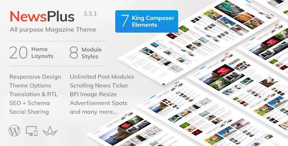 NewsPlus v4.2.0 – 新闻和杂志 WordPress 主题下载