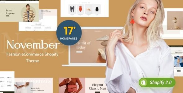 November v.2.0 – 多用途块状Shopify 主题下载