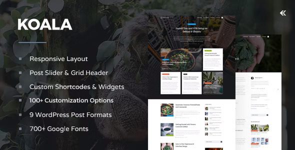 Koala v4.1.1 – 响应式 WordPress 博客主题下载