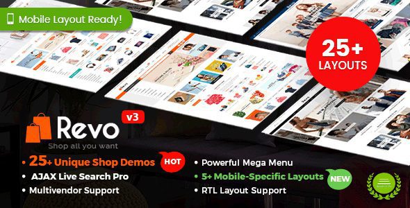 Revo v.4.1.0 – 多用途 Woo WP 主题下载