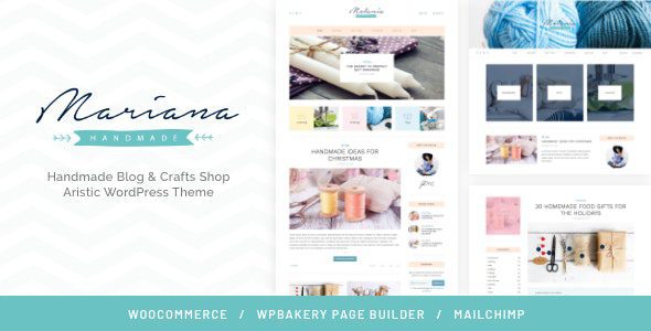 Melania v2.2.1 – 手工博客和工艺品商店 Aristic WordPress 主题下载