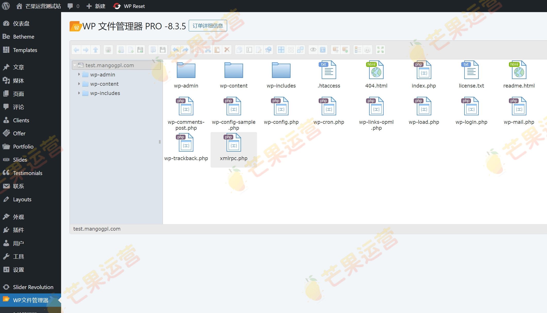 Wp File Manager 用于 WordPress文件管理器插件破解版下载