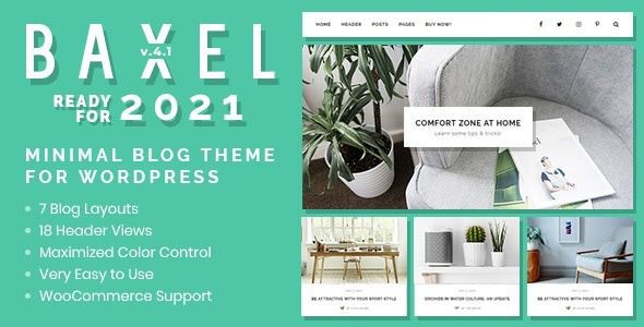 Baxel v5.0.5 – WordPress主题的极简博客主题下载