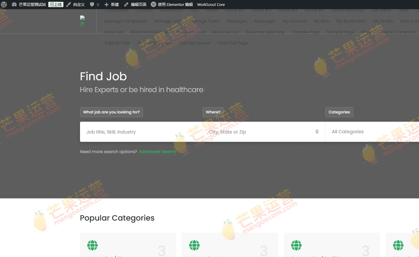 WorkScout 招聘WordPress主题破解版下载