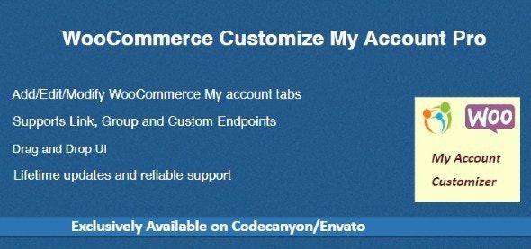 WooCommerce Customize My Account Pro v4.4.0 自定义我的账户页面插件下载