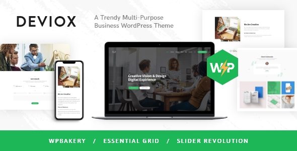 Deviox v1.2.4 – 时尚的多用途商务 WordPress 主题下载