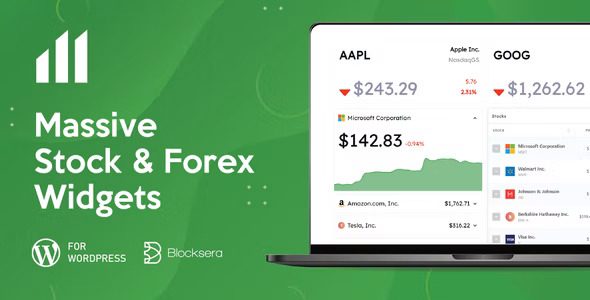 Massive Stock Market & Forex Widgets v1.3.6 显示股票信息插件下载