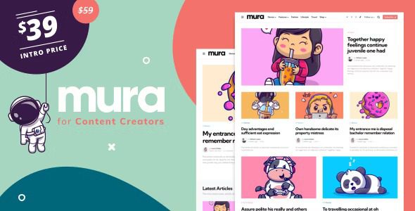 Mura v1.7.0 内容创作者的 WordPress 主题下载