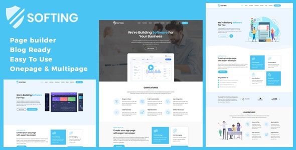 Softing v1.4.2 WordPress 软件主页主题下载