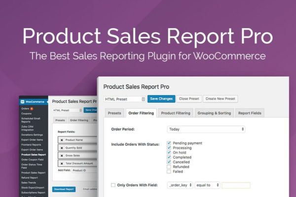 Product Sales Report Pro for WooCommerce Pro v2.2.53 销售报告插件下载