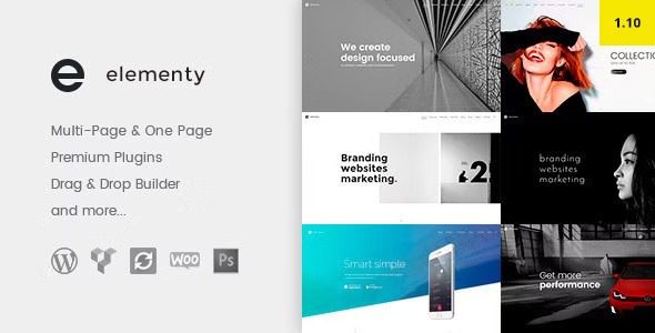 Elementy v.1.24 多用途单页和多页 WordPress 主题下载