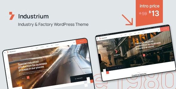 Industrium v1.4.0 工业与工厂 WordPress 主题下载