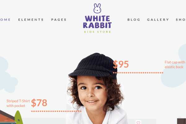 White Rabbit v1.3.8.1 儿童玩具和童装店主题下载