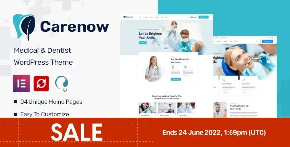 Carenow v1.0.7 医疗和牙医 WordPress 主题下载