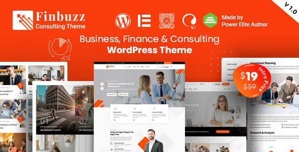 Finbuzz v1.9.2 企业商务 WordPress 主题下载
