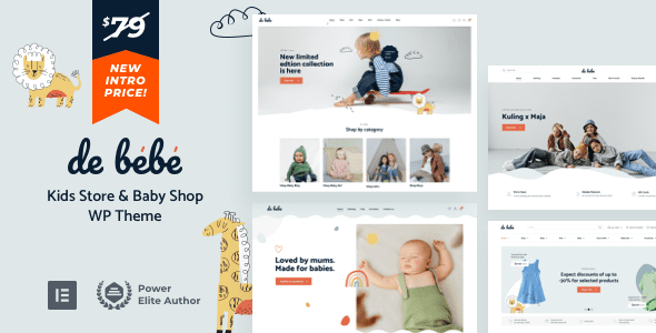 Debebe v36 婴儿商店和儿童商店WordPress主题下载