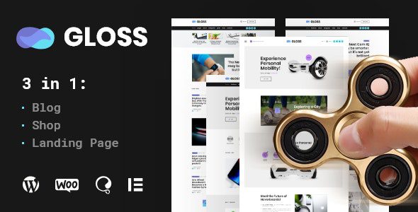 Gloss v1.0.6 新闻杂志 WordPress 博客主题 + 商店下载