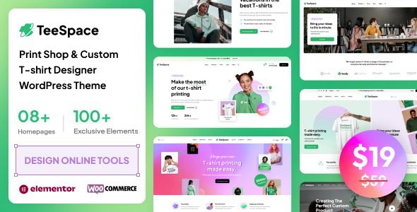 TeeSpace v.1.6.6 –买家DIY T 恤设计师 WordPress 主题下载
