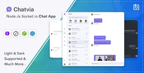 Chatvia v2.2.0 – Nodejs Socket.io 聊天应用程序源码下载