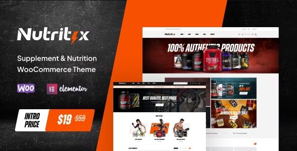 Nutritix v.1.1.5 补充与营养 WooCommerce 主题下载