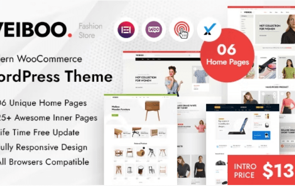 Weiboo v.1.1.3 多用途 WooCommerce 主题下载