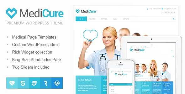 MediCure v1.4.5 – 健康与医疗 WordPress 主题下载