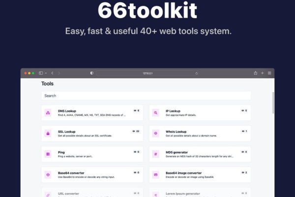 66toolkit v42.0.0 Regular + Extended (Saas) – 终极网络小工具源码下载