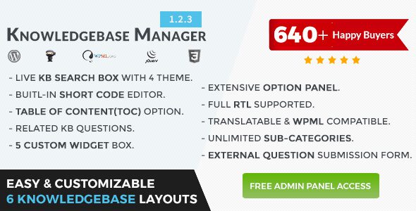 BWL Knowledge Base Manager v1.6.3 自助查询疑难解答知识系统插件下载