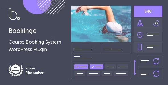 Bookingo v1.6 – WordPress的课程预订系统插件破解版下载
