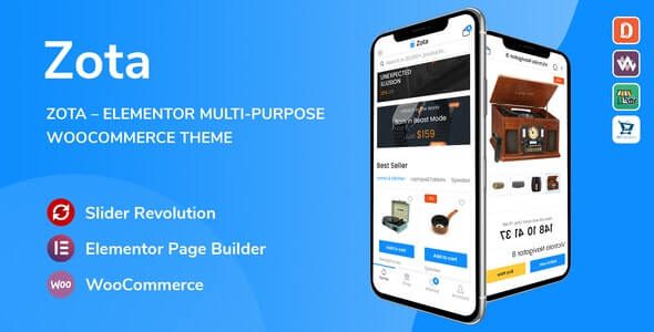 Zota v1.3.16 – Elementor 多用途 WooCommerce 主题下载
