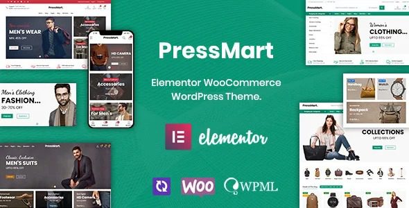 PressMart v1.2.21 现代elementor WooCommerce WordPress 主题下载
