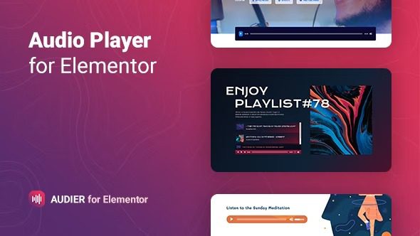 Audier v.1.0.11 带有 Elementor 控件生成器的音频播放器插件下载