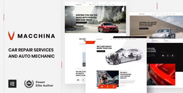 Macchina v39 汽车维修 WordPress主题下载