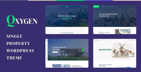 Qxygen v1.0.5 单一财产 WordPress 主题下载