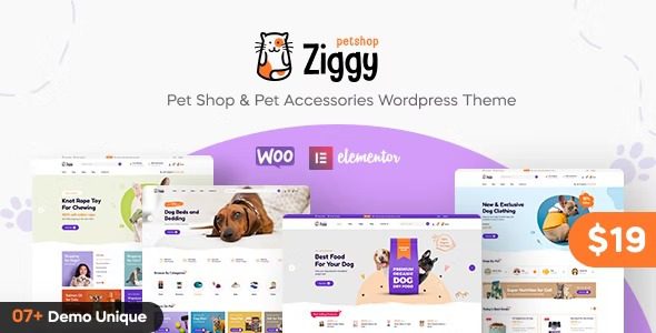 Ziggy v1.3.6 宠物店 WordPress 主题下载