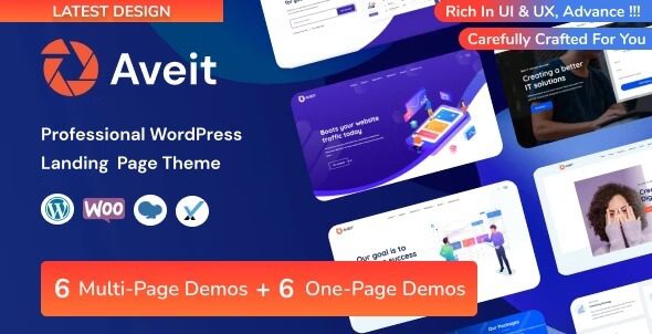 Aveit v3.0.3 着陆页 WordPress主题下载