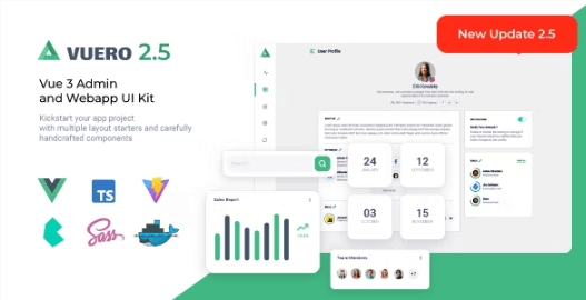 Vuero v3.0.0 – VueJS 3 管理和 Webapp UI 工具包源码下载