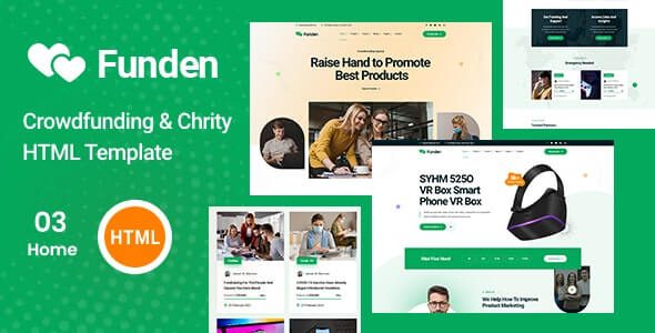 Funden v1.1.8 – 众筹和慈善 HTML5 模板下载