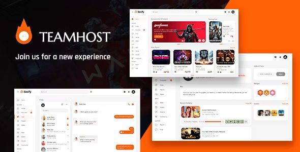 TeamHost v.1.2.3– 游戏社区主题下载