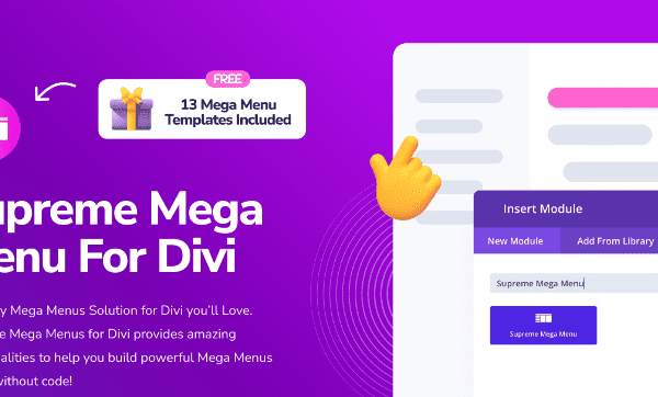 Supreme Mega Menu For Divi Pro v1.0.1 Divi超级菜单插件下载