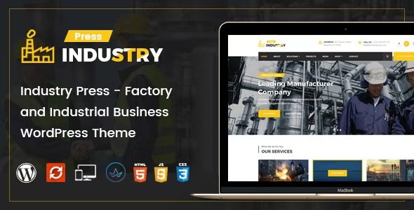 Industry Press v3.2 工厂和工业企业 WordPress 主题下载