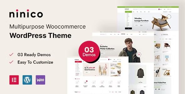 Ninico v1.1.1 – 最小的 WooCommerce WordPress 主题破解版下载