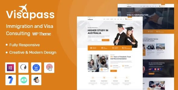 Visapass v1.0.6 移民咨询 WordPress 主题破解版下载