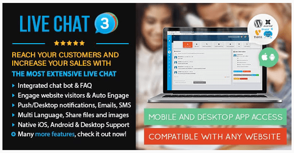 Live Support Chat – Live Chat 3 v5.1.4 在线聊天PHP源码下载