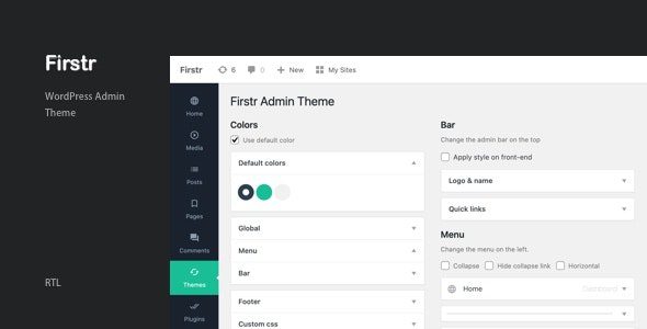 Firstr v4.0 – WordPress 管理面板主题破解版下载
