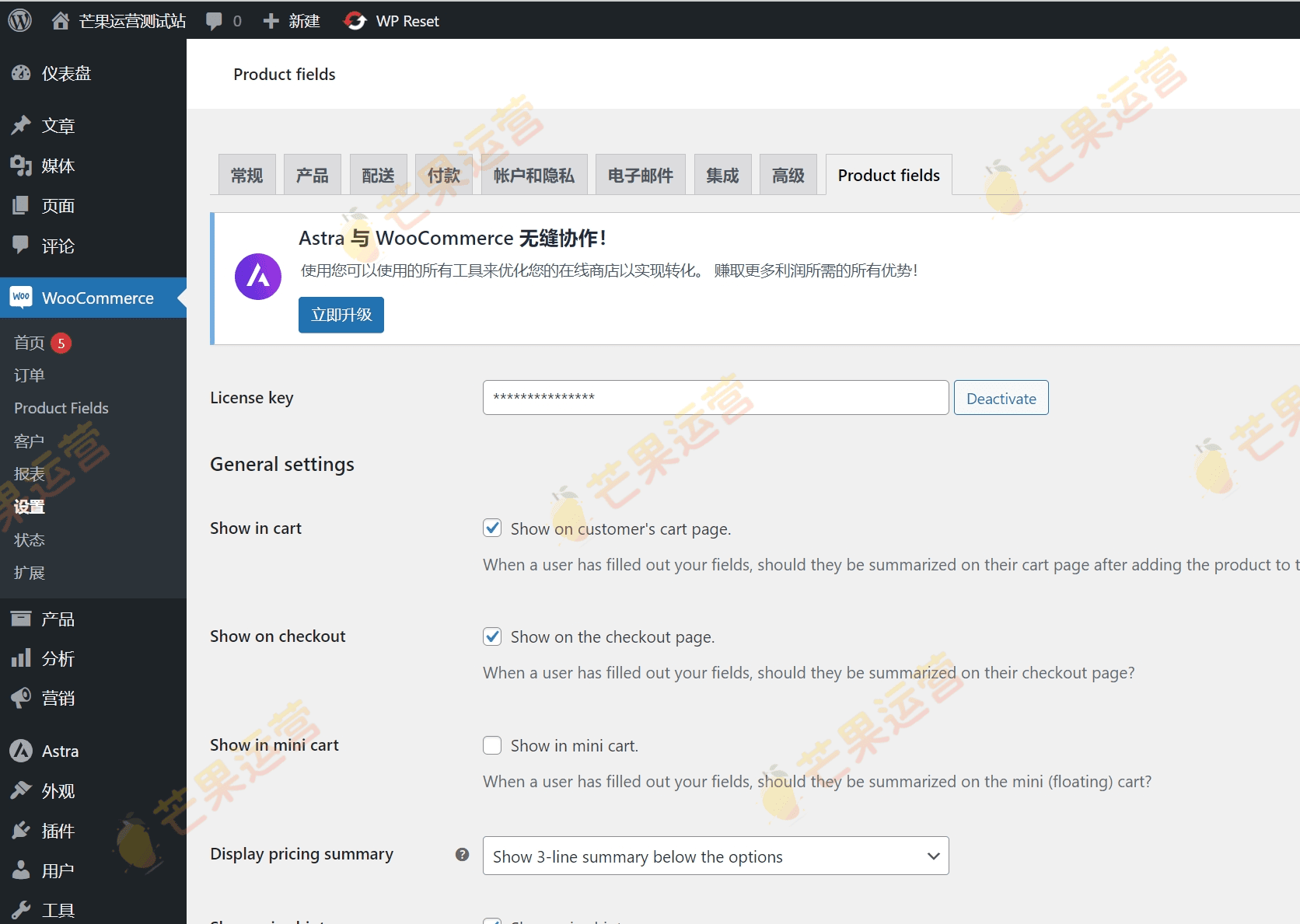 Advanced Product Fields for WooCommerce Extended 产品自定义字段插件破解版下载