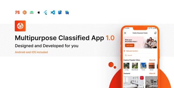PSX v1.5.6 具有前端和管理面板的多功能分类 Flutter 应用程序app源码下载