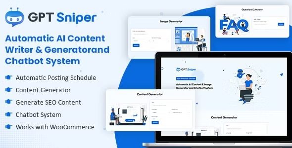 GPT Sniper v1.0.1 自动 AI 内容生成器和 Chatbot WordPress 插件破解版下载